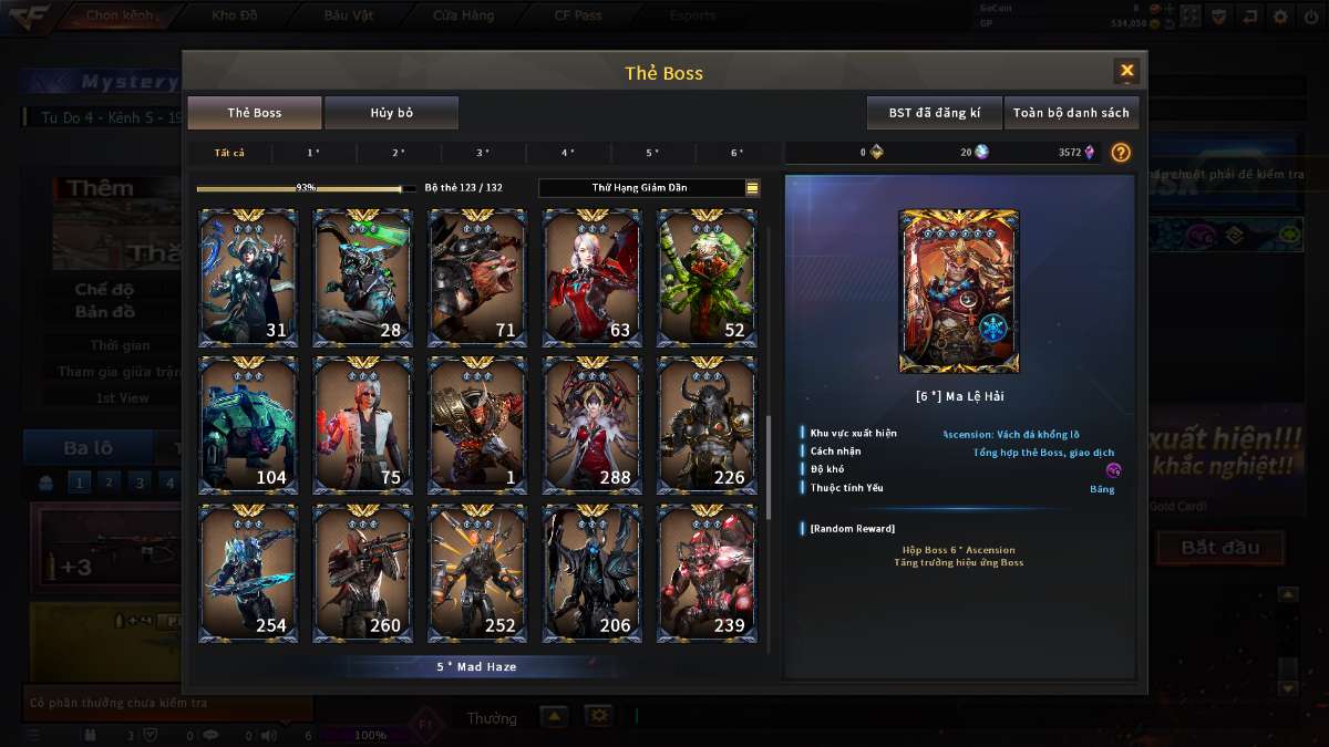 shop acc cf uy tin gia re